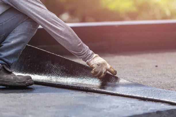 Professional Waterproofing technician working in Greenwood, IN